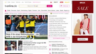 
                            8. News & E-Mail bei t-online.de | Politik, Sport ...