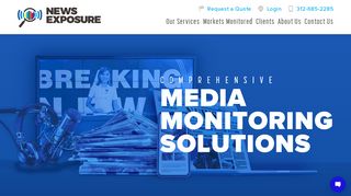 
                            1. News Exposure: Industry Leading Media Monitoring Company