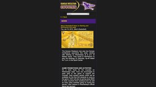 
                            6. News - Mobile Site for Kansas Wesleyan University