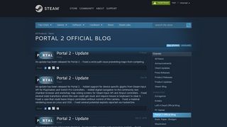 
                            10. News - Portal 2 Official Blog - Steam