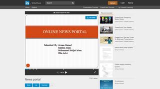 
                            10. News portal - SlideShare