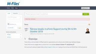 
                            9. News - Powered by Kayako case Help Desk Software - M-Files