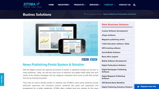 
                            8. News Publishing Portal Solution & System India | Zitima