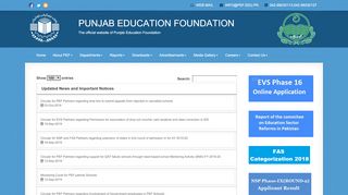 
                            2. News - Punjab Education Foundation