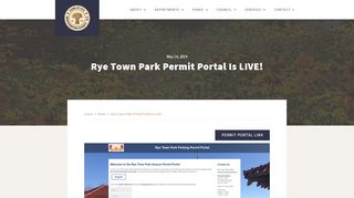 
                            4. News: Rye Town Park Permit Portal is LIVE! - Town of Rye