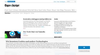 
                            3. News Service: ePaper - tagesanzeiger.ch