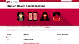 
                            5. News :: Student Health and Counseling | The University ... - UNM SHAC