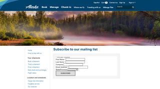 
                            11. NewsLetter Sign Up - Alaska Air Cargo