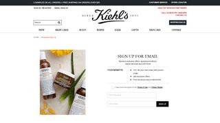 
                            3. Newsletter Sign Up - kiehls.com.au