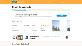 
                            6. Newsletter.eprimo.de: DMC - Login Page - Easy Counter