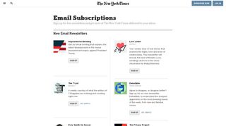 
                            10. Newsletters - The New York Times