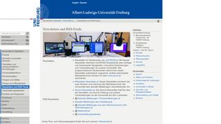 
                            8. Newsletters und RSS-Feeds — Albert-Ludwigs-Universität ...
