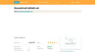 
                            6. Newwebmail.talktalk.net: Login to Webmail - Easy Counter