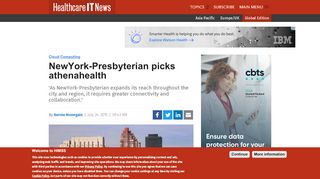 
                            6. NewYork-Presbyterian picks athenahealth | Healthcare IT News