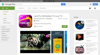 
                            9. nexGTv HD:Mobile TV, Live TV - Apps on Google Play