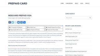 
                            5. NexsCard Prepaid Visa | Prepaid Card