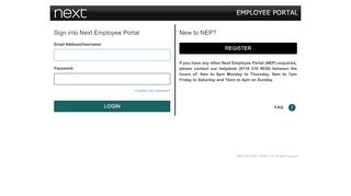 
                            10. Next - Employee Portal - Login
