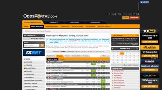 
                            4. Next Soccer Matches - Odds Portal