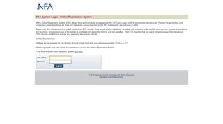 
                            1. NFA System Login - National Futures Association