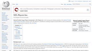 
                            8. NFL Players Inc. - Wikipedia