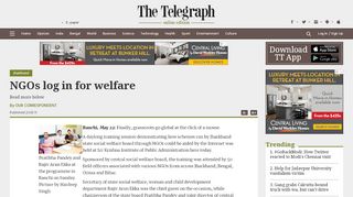 
                            4. NGOs log in for welfare - telegraphindia.com
