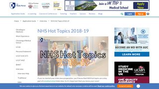 
                            1. NHS Hot Topics: Current NHS Issues 2018-19 - The Medic Portal