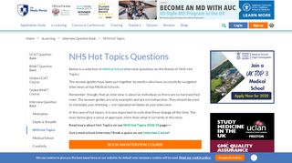 
                            1. NHS Hot Topics Questions - The Medic Portal