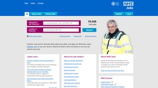 
                            4. NHS Jobs - Candidate Homepage