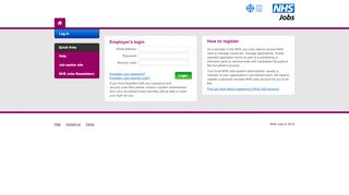 
                            9. NHS Jobs - Employer's login