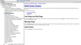 
                            6. NICE Portal Toolbar - nice.com