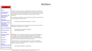 
                            5. NickServ - TalkingIRC