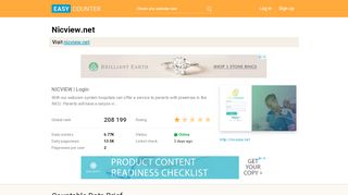 
                            2. Nicview.net: NICVIEW | Login - Easy Counter