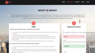
                            8. Nidhi Software Request for Demo