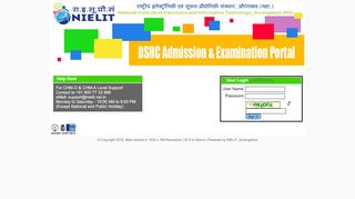 
                            6. NIELIT, Aurangabad : Online Admission Portal