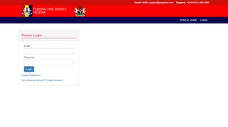 
                            2. Nigeria Federal Fire Service: Login