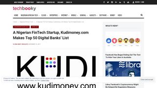 
                            4. Nigerian fintech company Kudimoney makes top 50 digital ...