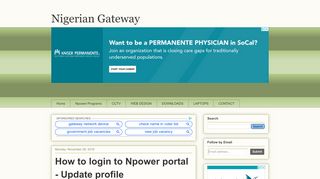 
                            7. Nigerian Gateway: How to login to Npower portal …