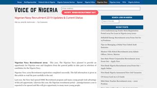 
                            7. Nigerian Navy Recruitment 2019 Current Recruitment Status ...