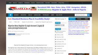 
                            1. Nigerian Navy Register & Login Account | Apply @ www ...