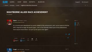 
                            6. Nightborne Allied Race Achievement - Quests - World of Warcraft ...