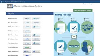 
                            2. NIHMS — Login Options