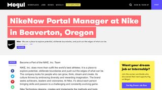 
                            1. NikeNow Portal Manager at Nike - Mogul