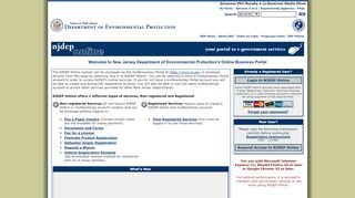 
                            7. NJDEP Online-Business Portal - nj.gov