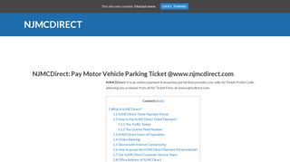 
                            8. NJMCDirect: Pay Motor Vehicle Parking Ticket @www ...