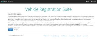 
                            5. NM Vehicle Registration System