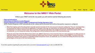 
                            4. NM811 Portal - GeoCall