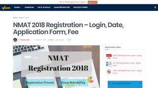 
                            9. NMAT 2018 Registration - Login, Date, Application Form, Fee
