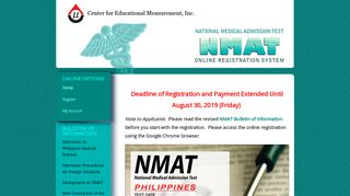 
                            5. NMAT Online Registration System - cem-inc.org.ph