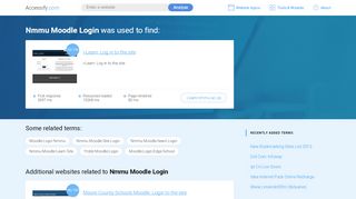 
                            10. Nmmu Moodle Login at top.accessify.com