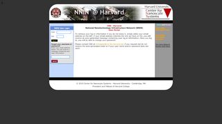 
                            2. NNIN - User Login - Harvard CNS - Harvard University